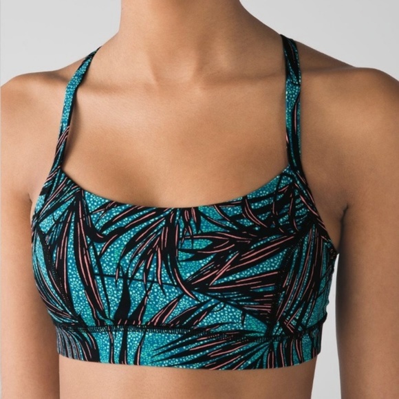 lululemon athletica Other - Lululemon Rise & Run Bra Mini Palm Lace RARE sz 4